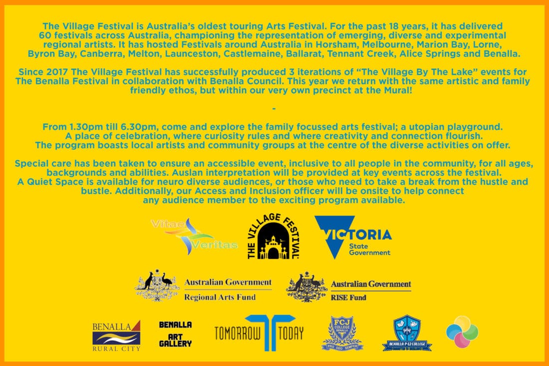 The Village acknowledgement and logo sign off